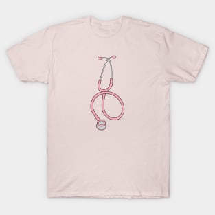 Pink stethoscope T-Shirt